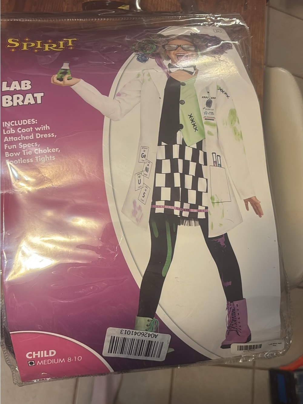 Kids med (8-10) lab brat Halloween costume from spirit